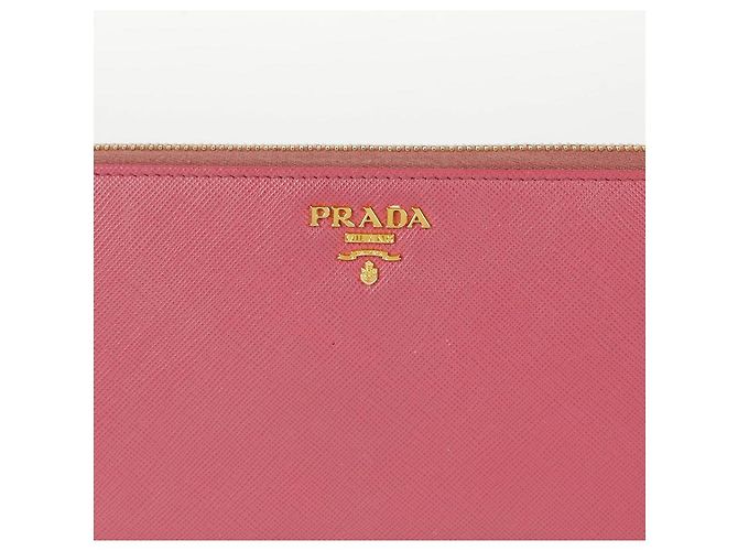 Saffiano Prada Cartera redonda Rosa - vista 3