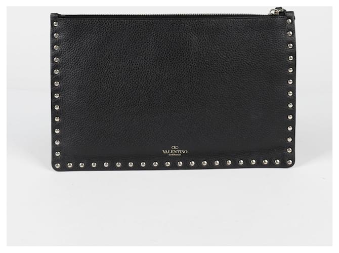 Valentino Clutch Rockstud Nero - vista 3