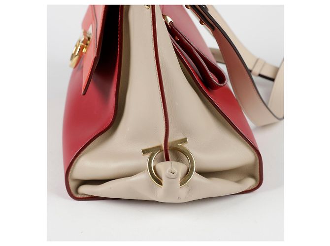 Salvatore Ferragamo Borsa Tote Sophia Rosso - vista 6