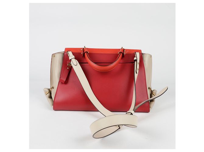 Salvatore Ferragamo Borsa Tote Sophia Rosso - vista 7