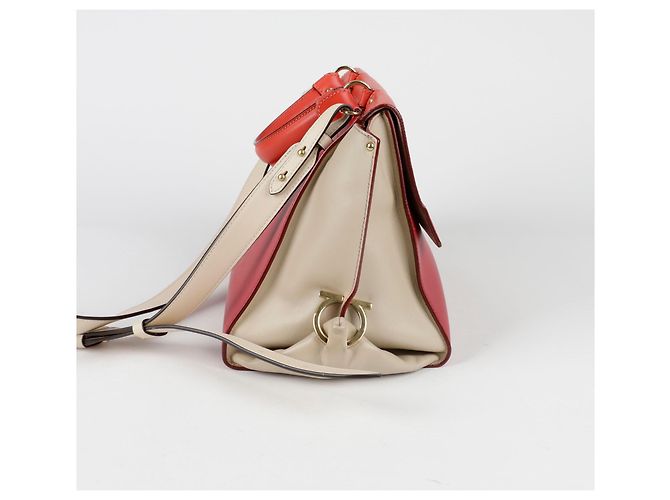 Salvatore Ferragamo Borsa Tote Sophia Rosso - vista 9