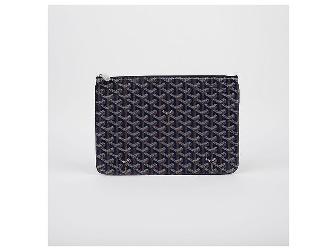 Goyard Clutch Sena MM Blu - vista 2