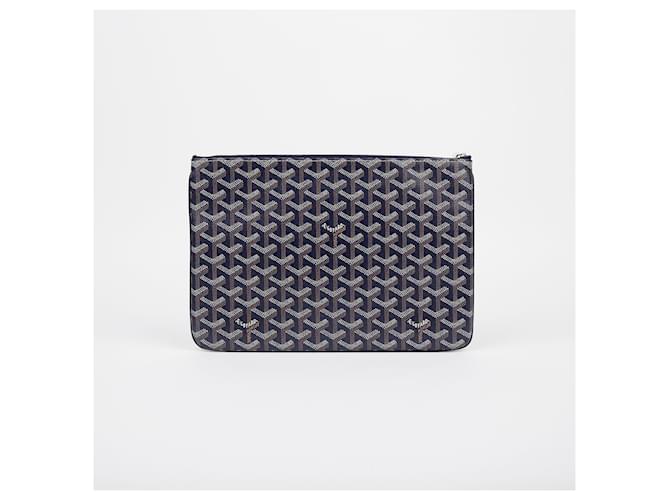 Goyard Clutch Sena MM Blu - vista 3