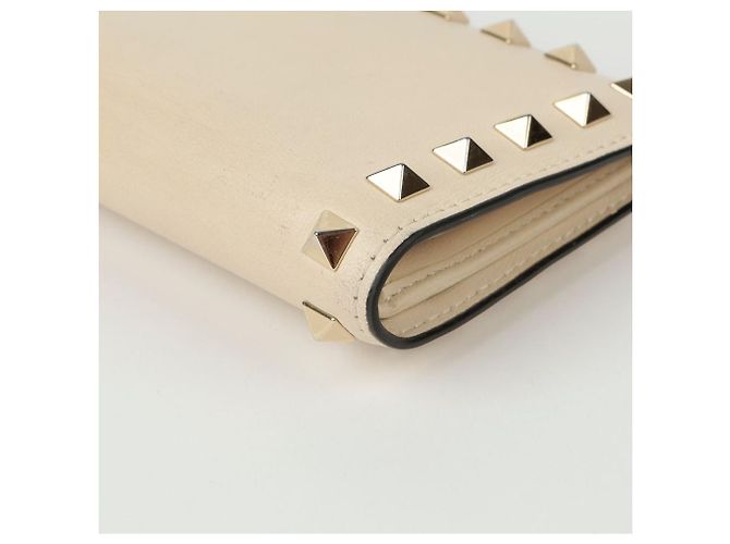 Valentino Billetera bi-fold Rockstud Blanco - vista 10