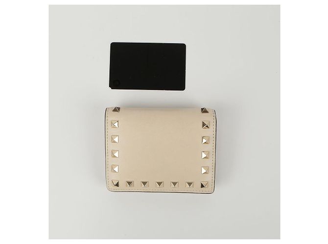 Valentino Billetera bi-fold Rockstud Blanco - vista 13