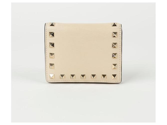 Valentino Billetera bi-fold Rockstud Blanco - vista 2
