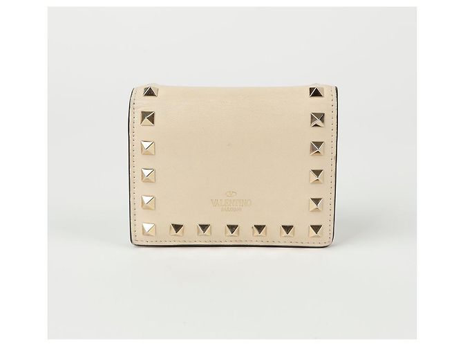 Valentino Billetera bi-fold Rockstud Blanco - vista 3