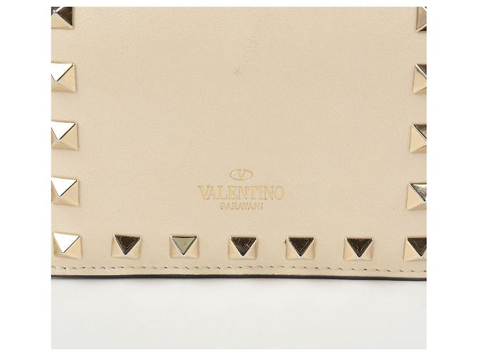 Valentino Billetera bi-fold Rockstud Blanco - vista 4