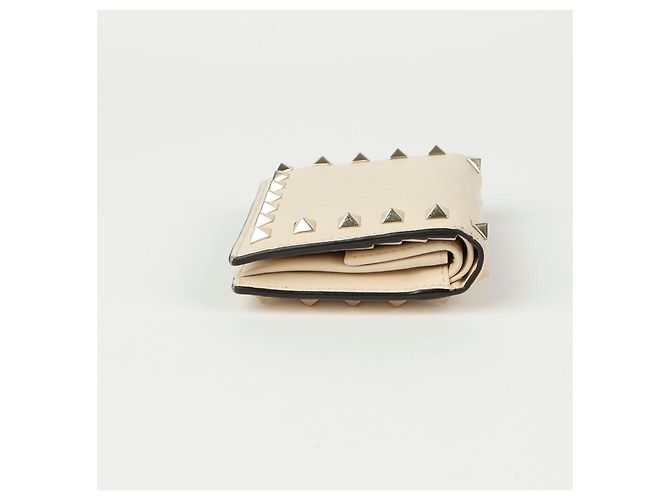 Valentino Billetera bi-fold Rockstud Blanco - vista 5