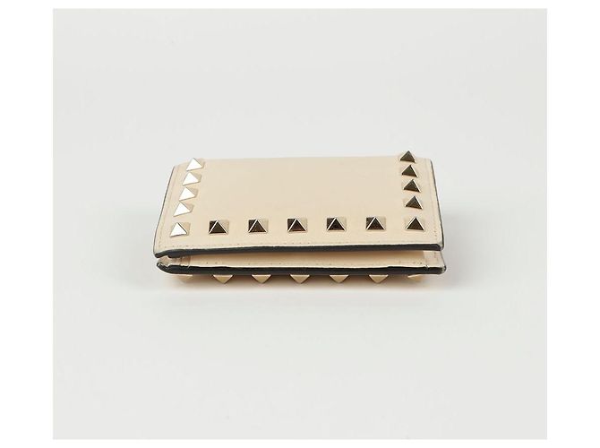 Valentino Billetera bi-fold Rockstud Blanco - vista 6