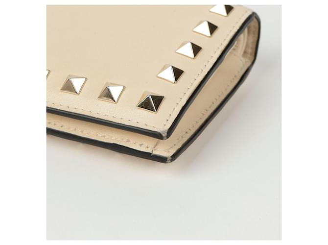 Valentino Billetera bi-fold Rockstud Blanco - vista 7