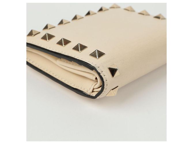 Valentino Billetera bi-fold Rockstud Blanco - vista 9