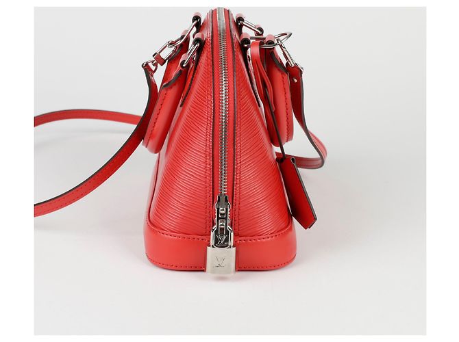 Louis Vuitton Alma BB Schultertasche Rot - Ansicht 7