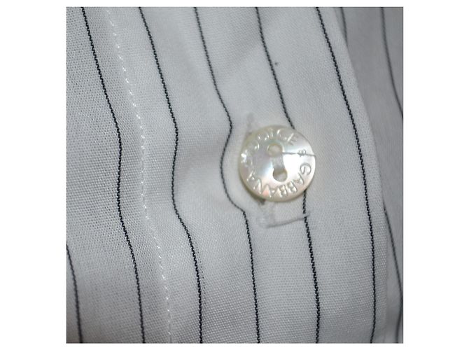 Camisa de rayas Dolce & Gabbana de algodón blanco - vista 2