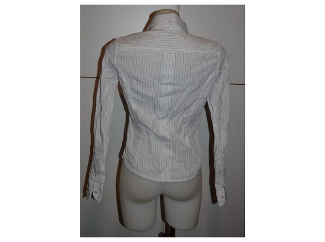 Camisa de rayas Dolce & Gabbana de algodón blanco - vista 4