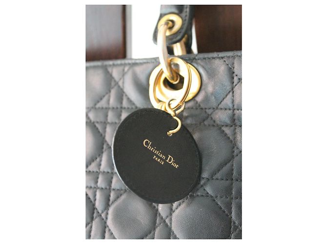 Dior Lady Dior Borsa in pelle nera Nero - vista 5