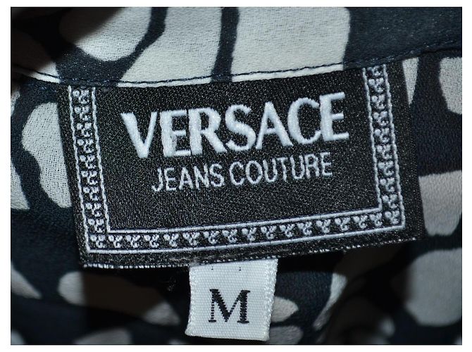 Camicetta Versace Jeans Couture con bottoni Medusa Multicolore - vista 5
