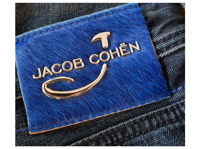 Jeans ajustados de denim japonés Jacob Cohen 622 Azul oscuro - vista 5
