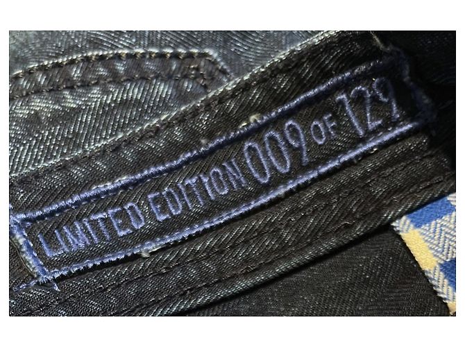 Jeans ajustados de denim japonés Jacob Cohen 622 Azul oscuro - vista 9
