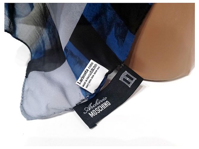 Foulard Moschino Archivio in seta multicolore - vista 4