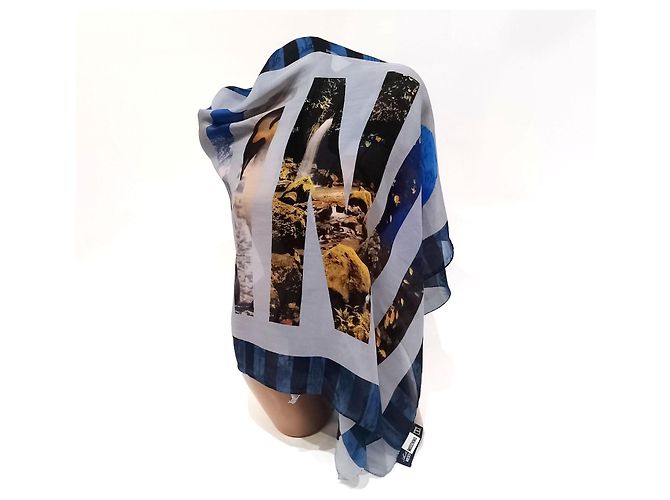 Foulard Moschino Archivio in seta multicolore - vista 8