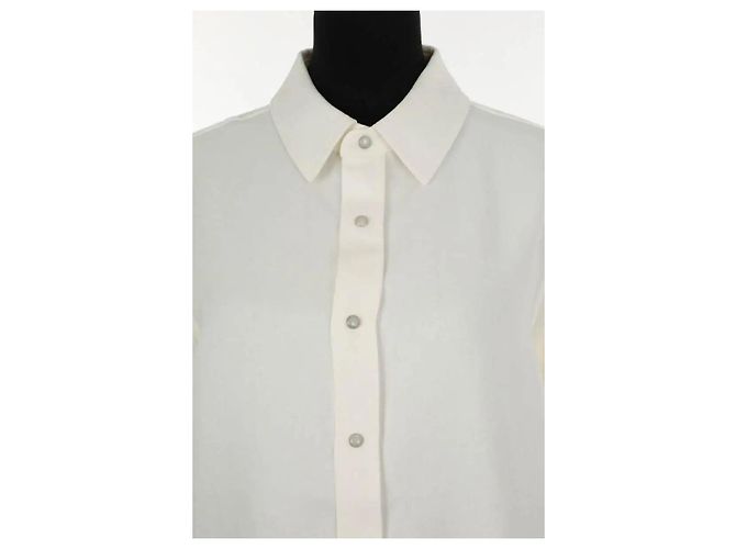 Autre Marque Camicia di lino bianca Bianco - vista 2