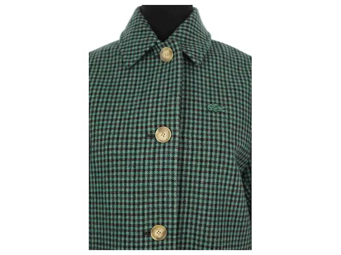 Lacoste Abrigo de lana verde - vista 2