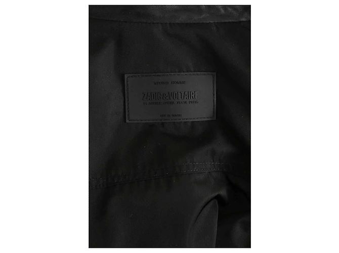 Zadig & Voltaire Schwarze Lederjacke - Ansicht 6