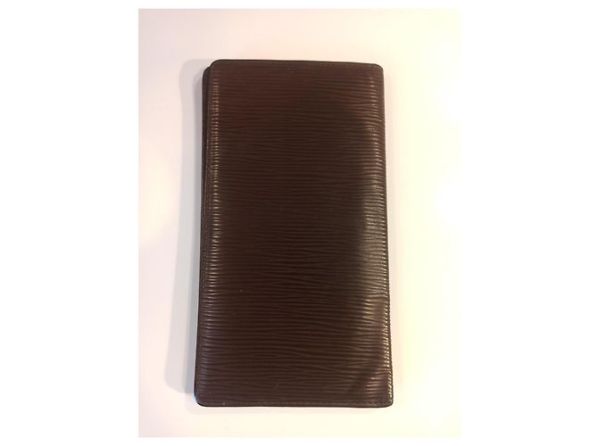 Portafoglio bifold lungo Louis Vuitton Epi esclusivo Brazza marrone Marrone scuro - vista 11
