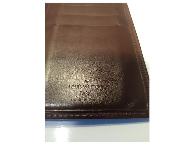 Portafoglio bifold lungo Louis Vuitton Epi esclusivo Brazza marrone Marrone scuro - vista 3