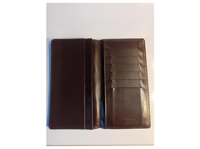 Portafoglio bifold lungo Louis Vuitton Epi esclusivo Brazza marrone Marrone scuro - vista 4
