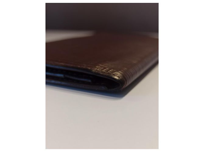 Portafoglio bifold lungo Louis Vuitton Epi esclusivo Brazza marrone Marrone scuro - vista 6