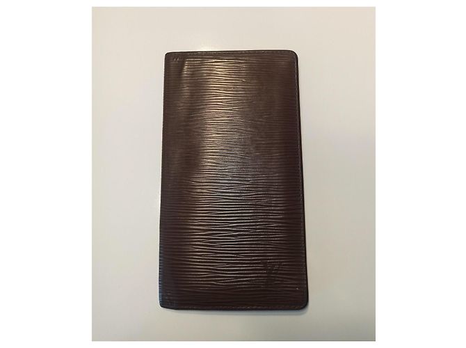 Portafoglio bifold lungo Louis Vuitton Epi esclusivo Brazza marrone Marrone scuro - vista 8