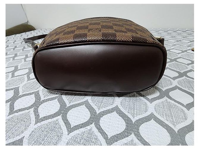 Borsa a tracolla Louis Vuitton Damier Ebene Ipanema PM Marrone - vista 10