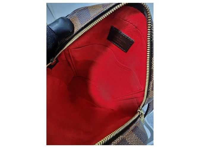 Borsa a tracolla Louis Vuitton Damier Ebene Ipanema PM Marrone - vista 11