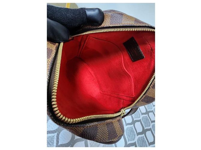 Borsa a tracolla Louis Vuitton Damier Ebene Ipanema PM Marrone - vista 12