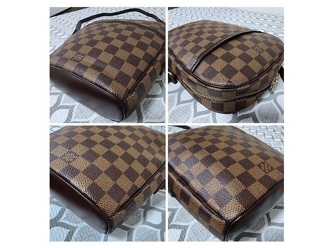 Borsa a tracolla Louis Vuitton Damier Ebene Ipanema PM Marrone - vista 13