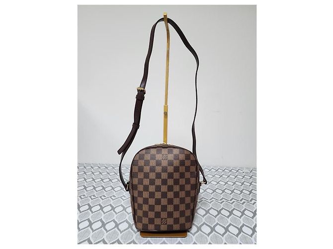 Borsa a tracolla Louis Vuitton Damier Ebene Ipanema PM Marrone - vista 2