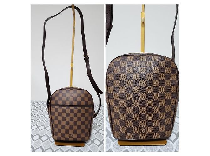 Borsa a tracolla Louis Vuitton Damier Ebene Ipanema PM Marrone - vista 4