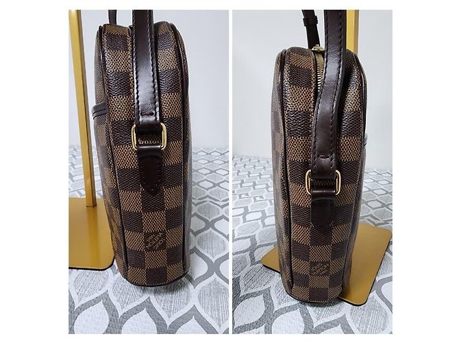 Borsa a tracolla Louis Vuitton Damier Ebene Ipanema PM Marrone - vista 5