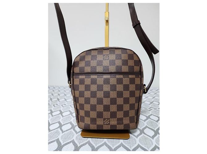 Borsa a tracolla Louis Vuitton Damier Ebene Ipanema PM Marrone - vista 7