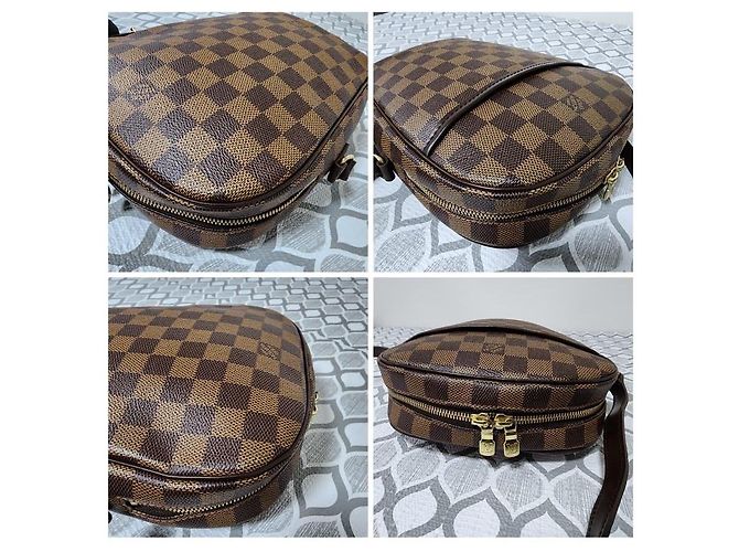 Borsa a tracolla Louis Vuitton Damier Ebene Ipanema PM Marrone - vista 9