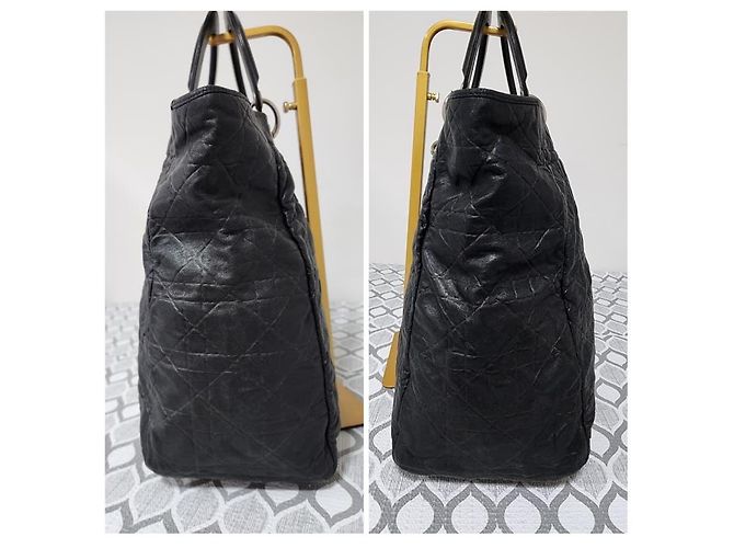 Schwarze gesteppte Tote aus weichem Lammleder Christian Dior - Ansicht 4