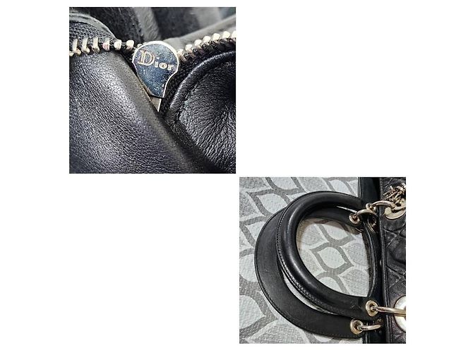 Schwarze gesteppte Tote aus weichem Lammleder Christian Dior - Ansicht 7