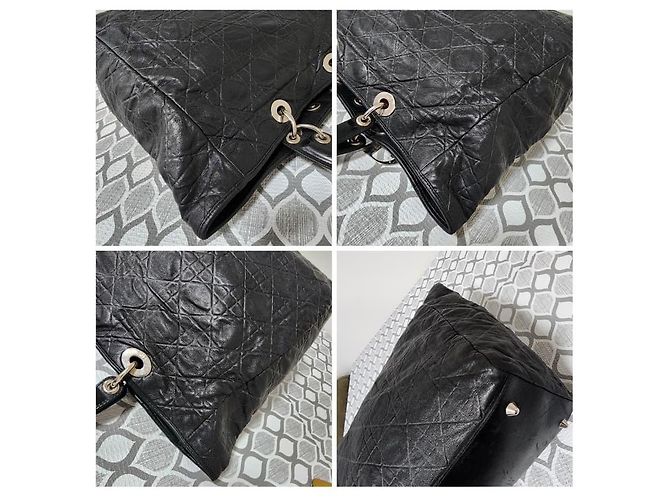 Schwarze gesteppte Tote aus weichem Lammleder Christian Dior - Ansicht 8