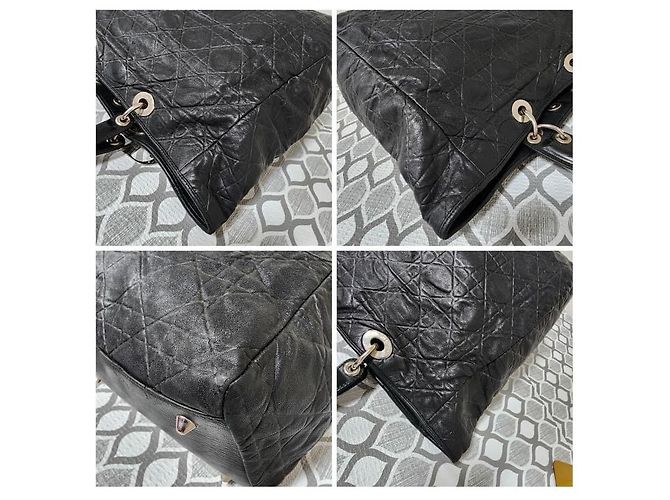 Schwarze gesteppte Tote aus weichem Lammleder Christian Dior - Ansicht 9