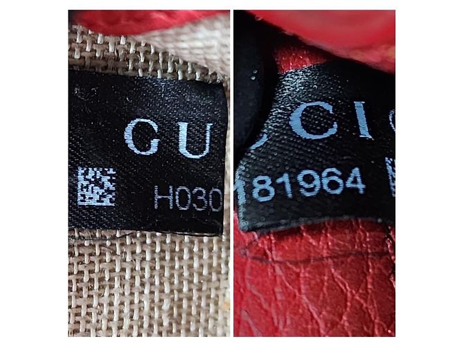 Bolsa transversal Gucci em couro vermelho com logo G entrelaçado - vista 3