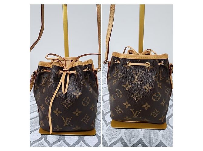 LOUIS VUITTON Monogram Nano Noé Bucket Bag Braun/Beige - Ansicht 4