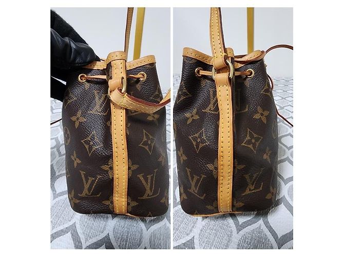 LOUIS VUITTON Monogram Nano Noé Bucket Bag Braun/Beige - Ansicht 5