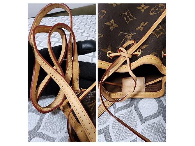 LOUIS VUITTON Monogram Nano Noé Bucket Bag Braun/Beige - Ansicht 7
